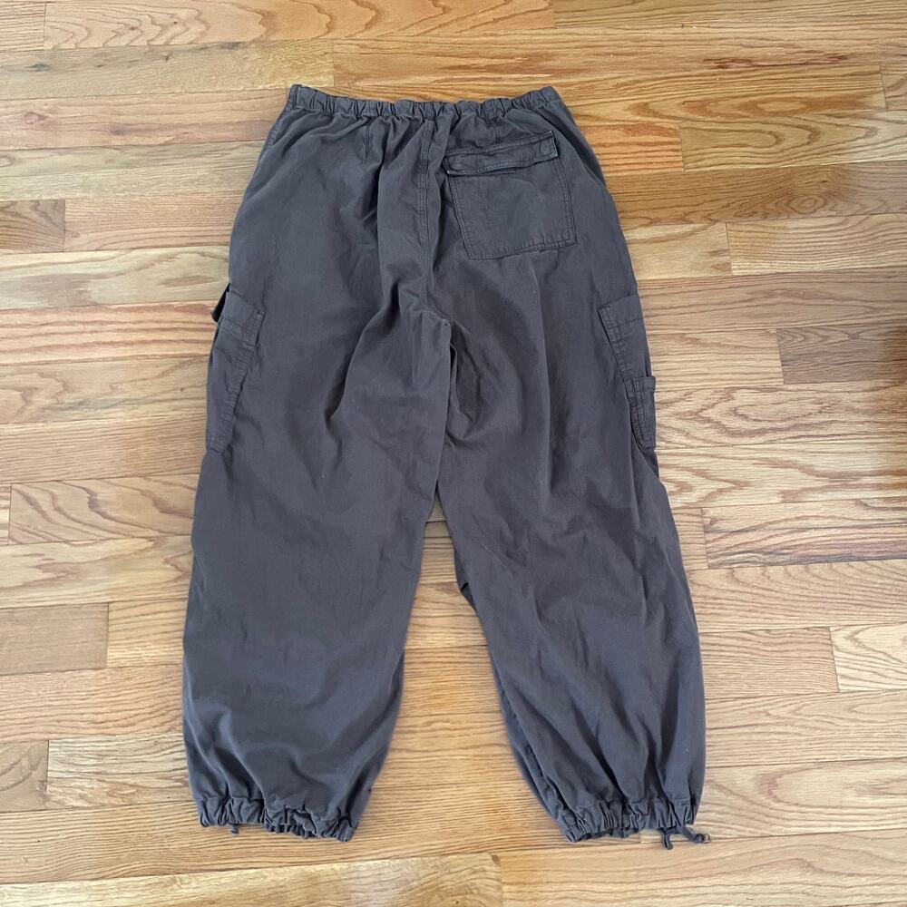 Jaded London Baggy Cargo Pants Women M Brown Cargo Paratrooper Utility Wide Leg - Picture 2 of 10